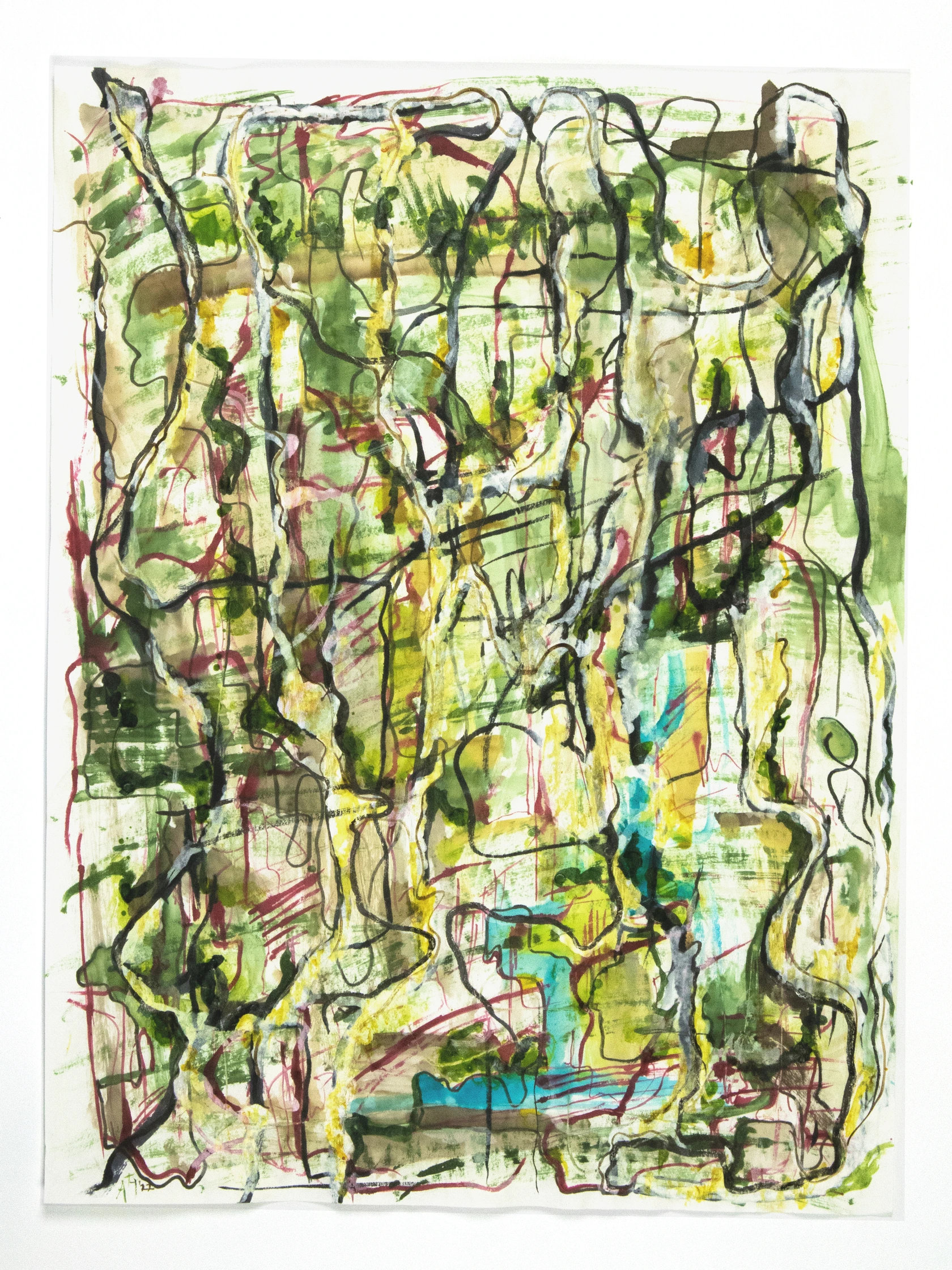 Fata viam invenient the Fates will find a way- Virgilio- acrylics and charcoal on paper 65x50 cm www.itsimmortal.com