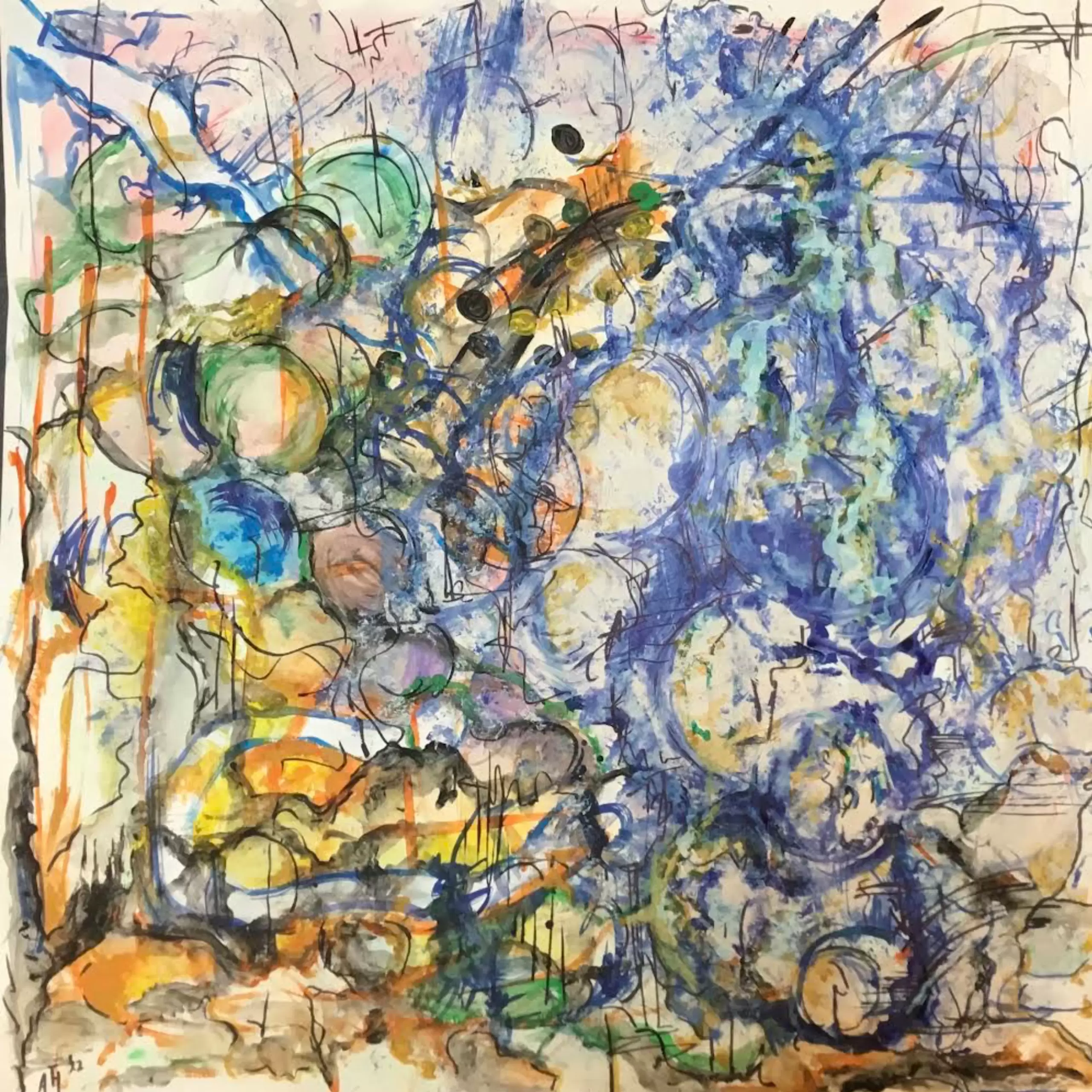 Pandora Indian ink acrylics marker on paper 50x50cm framed www.itsimmortal.com